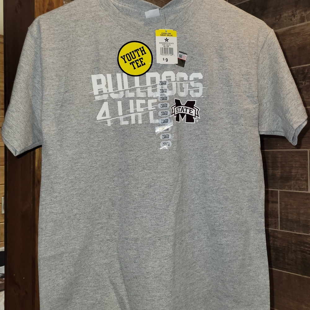 Gray Bulldogs 4 Life Youth Tee